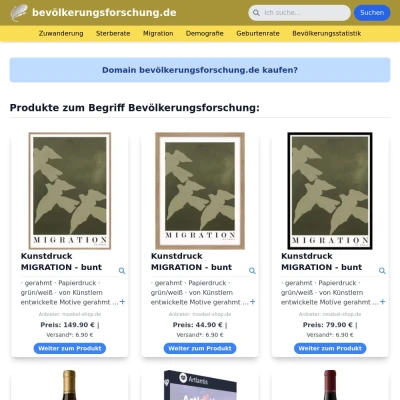 Screenshot bevölkerungsforschung.de