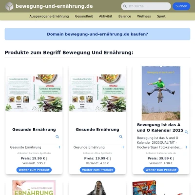 Screenshot bewegung-und-ernährung.de