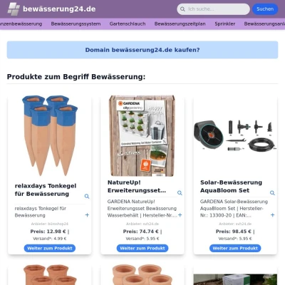 Screenshot bewässerung24.de