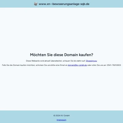 Screenshot bewässerungsanlage.de