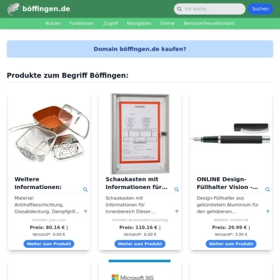 Screenshot böffingen.de