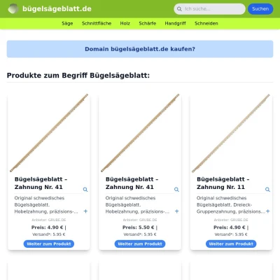 Screenshot bügelsägeblatt.de
