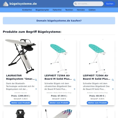 Screenshot bügelsysteme.de