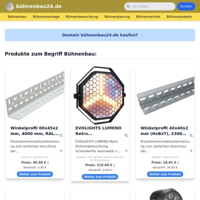 Screenshot bühnenbau24.de