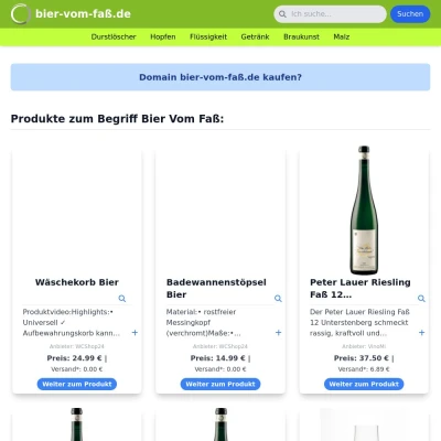 Screenshot bier-vom-faß.de