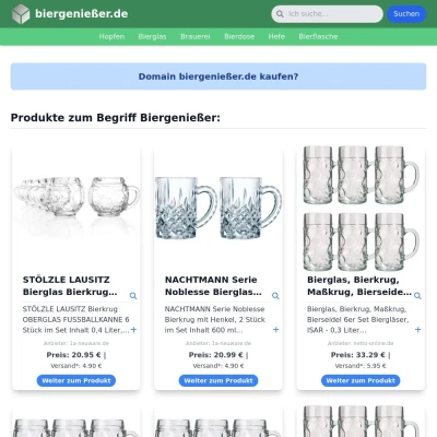 Screenshot biergenießer.de