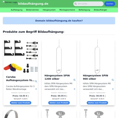 Screenshot bildaufhängung.de