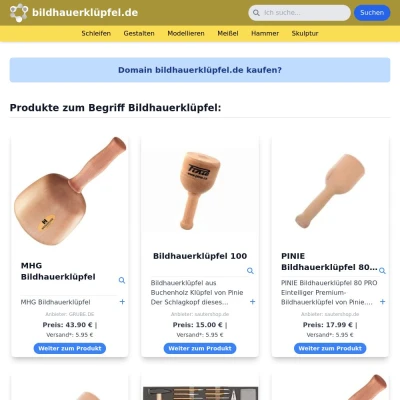 Screenshot bildhauerklüpfel.de