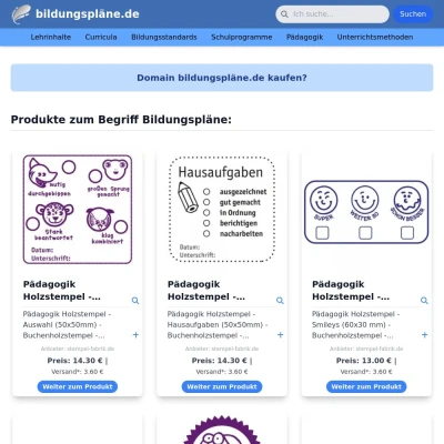 Screenshot bildungspläne.de