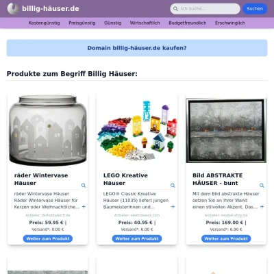 Screenshot billig-häuser.de
