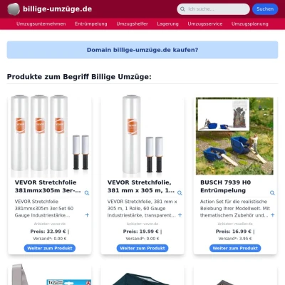 Screenshot billige-umzüge.de