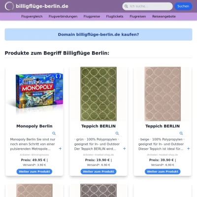 Screenshot billigflüge-berlin.de