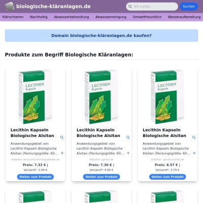 Screenshot biologische-kläranlagen.de