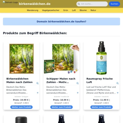 Screenshot birkenwäldchen.de