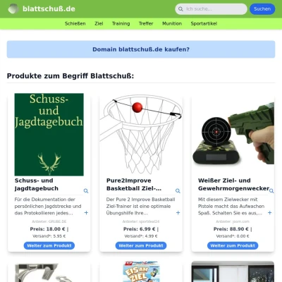 Screenshot blattschuß.de