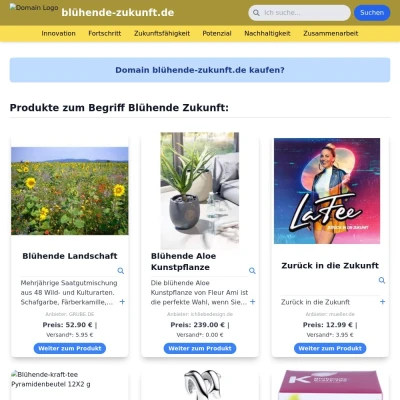 Screenshot blühende-zukunft.de