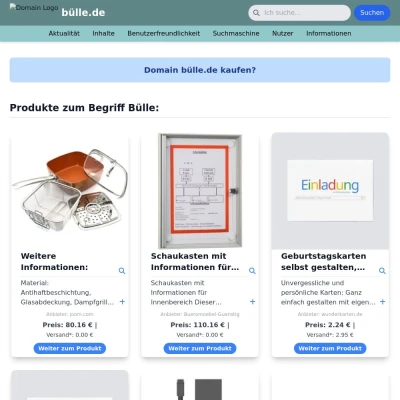 Screenshot bülle.de