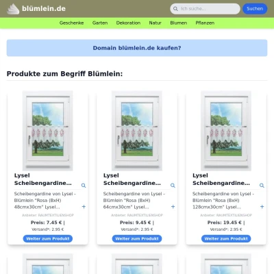 Screenshot blümlein.de