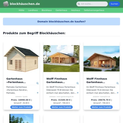 Screenshot blockhäuschen.de