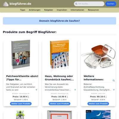 Screenshot blogführer.de