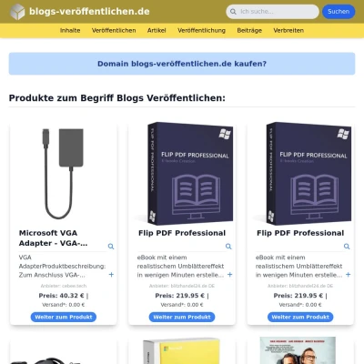 Screenshot blogs-veröffentlichen.de