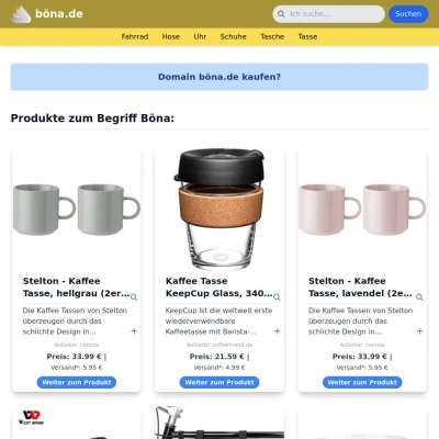 Screenshot böna.de