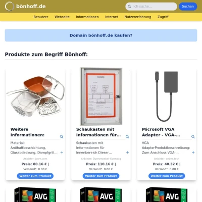 Screenshot bönhoff.de