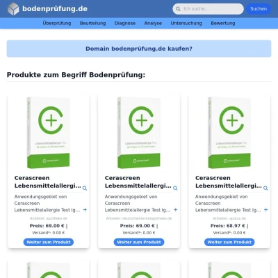 Screenshot bodenprüfung.de