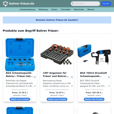 Screenshot bohrer-fräser.de