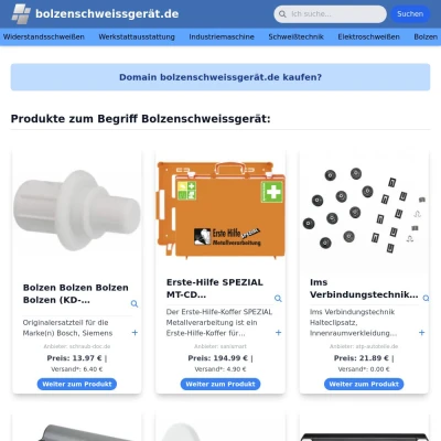 Screenshot bolzenschweissgerät.de