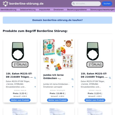 Screenshot borderline-störung.de