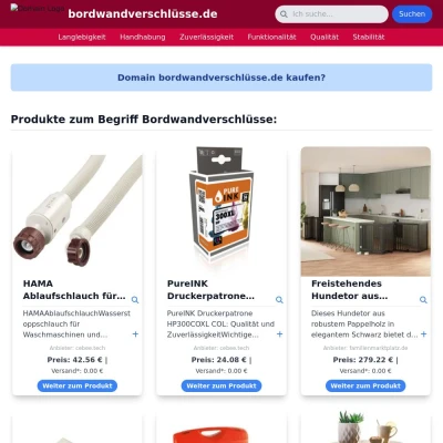 Screenshot bordwandverschlüsse.de