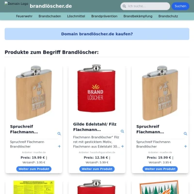 Screenshot brandlöscher.de