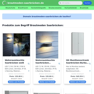 Screenshot brautmoden-saarbrücken.de