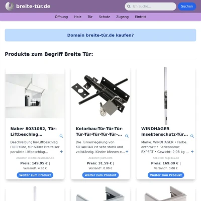 Screenshot breite-tür.de