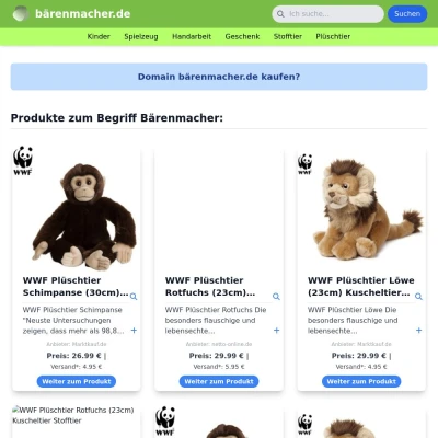 Screenshot bärenmacher.de