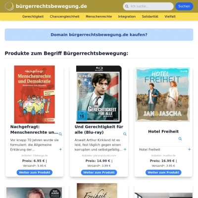 Screenshot bürgerrechtsbewegung.de