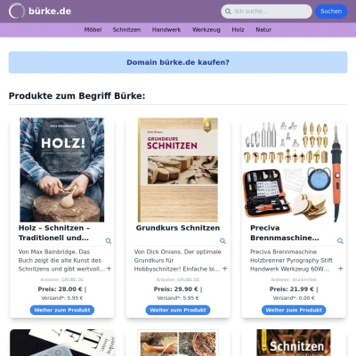 Screenshot bürke.de