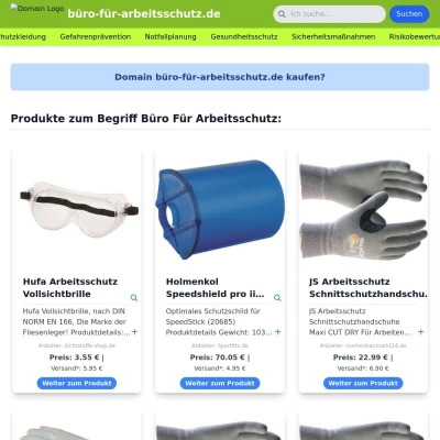 Screenshot büro-für-arbeitsschutz.de