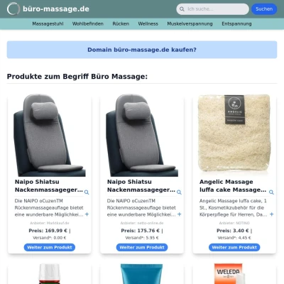 Screenshot büro-massage.de