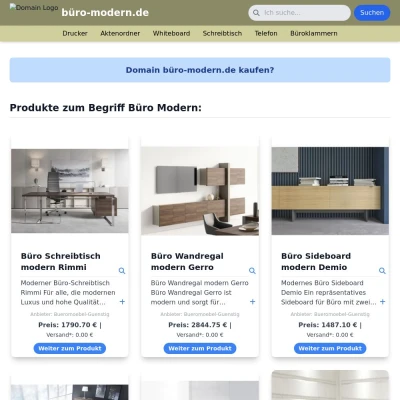 Screenshot büro-modern.de