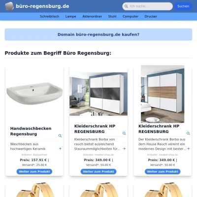 Screenshot büro-regensburg.de