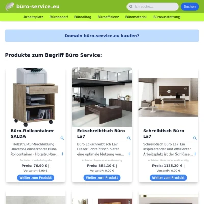 Screenshot büro-service.eu