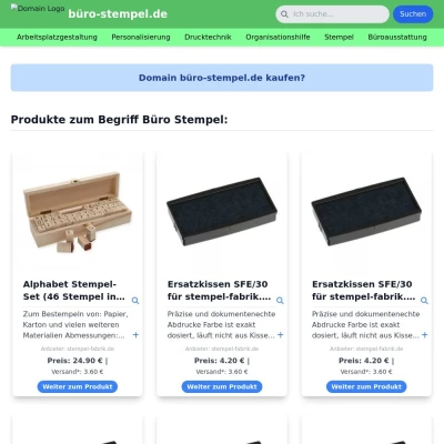 Screenshot büro-stempel.de