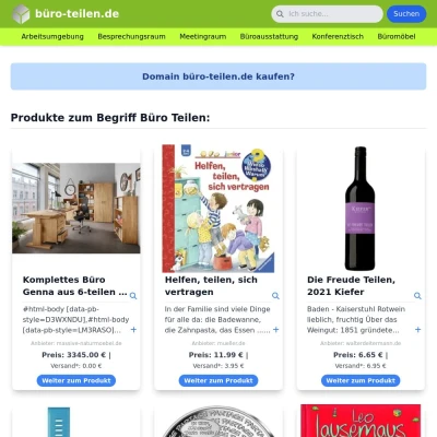 Screenshot büro-teilen.de