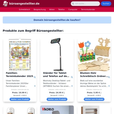 Screenshot büroangestellter.de