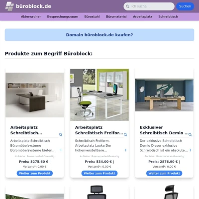 Screenshot büroblock.de