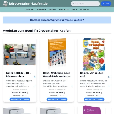 Screenshot bürocontainer-kaufen.de