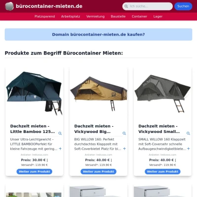 Screenshot bürocontainer-mieten.de