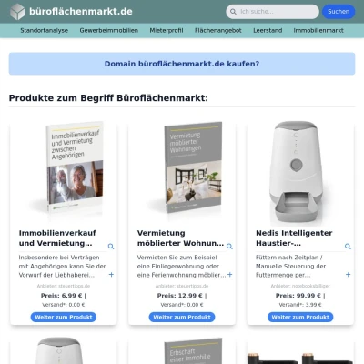 Screenshot büroflächenmarkt.de